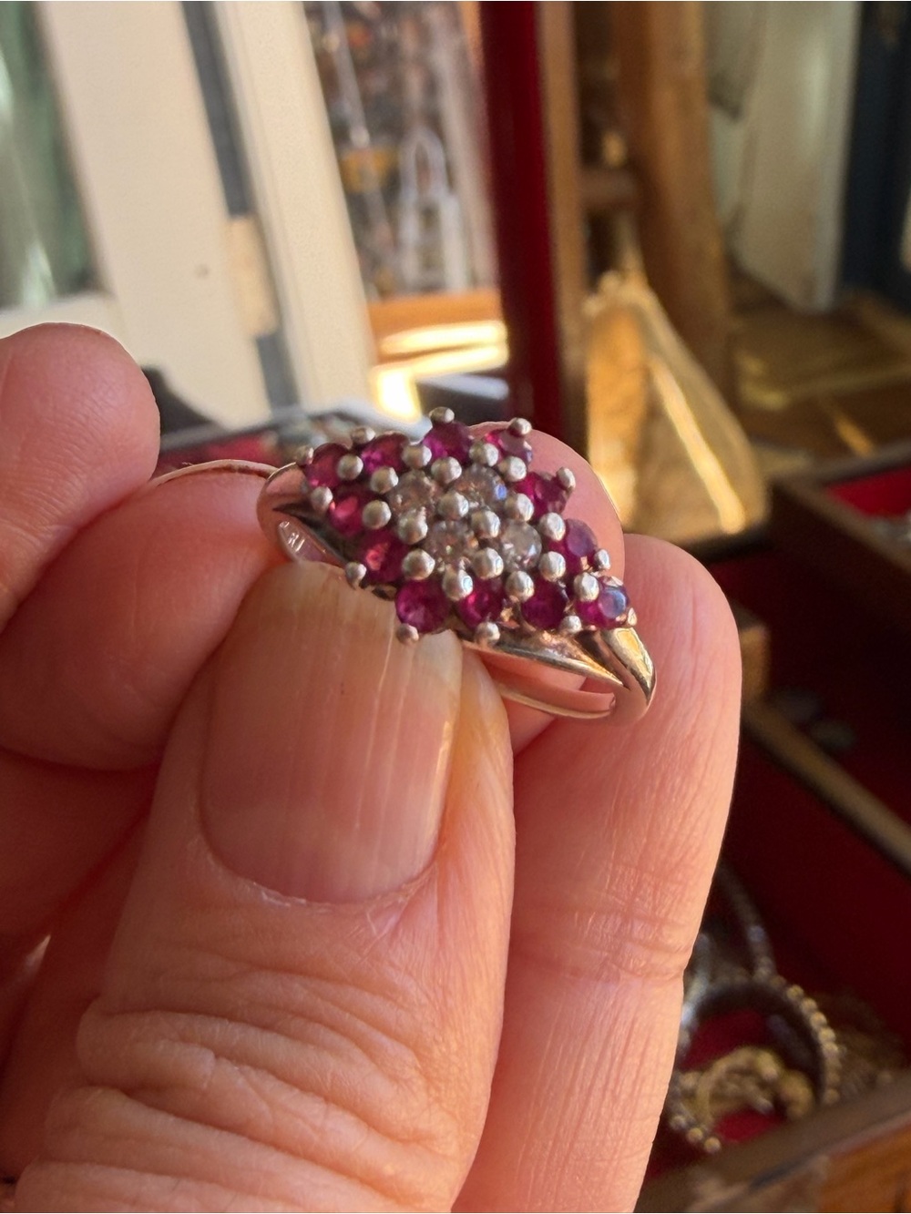 Sterling Silver Vintage Avon × R.J. Graziano collaboration ring.  Marked